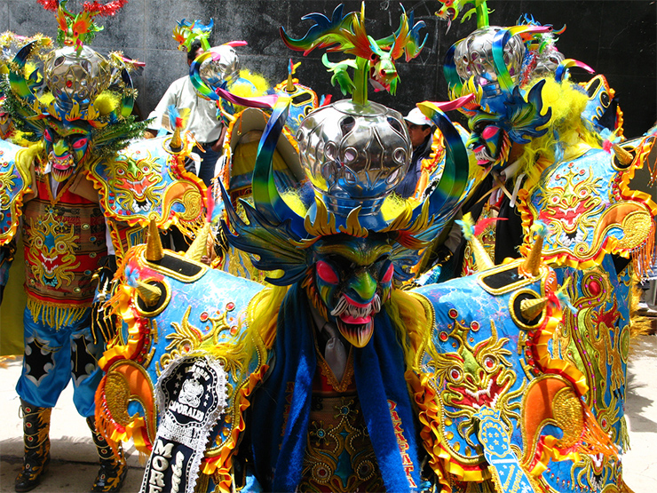Le personnage du Diable à la Virgen de la Candelaria. Photo Paula Soler-Moya