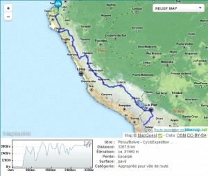 voyage perou-carte perou