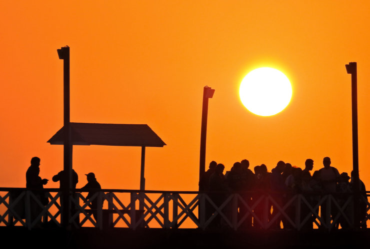 Coucher de soleil à huanchaco