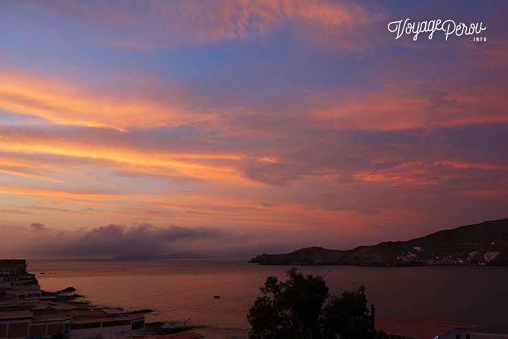 coucher de soleil tortugas perou