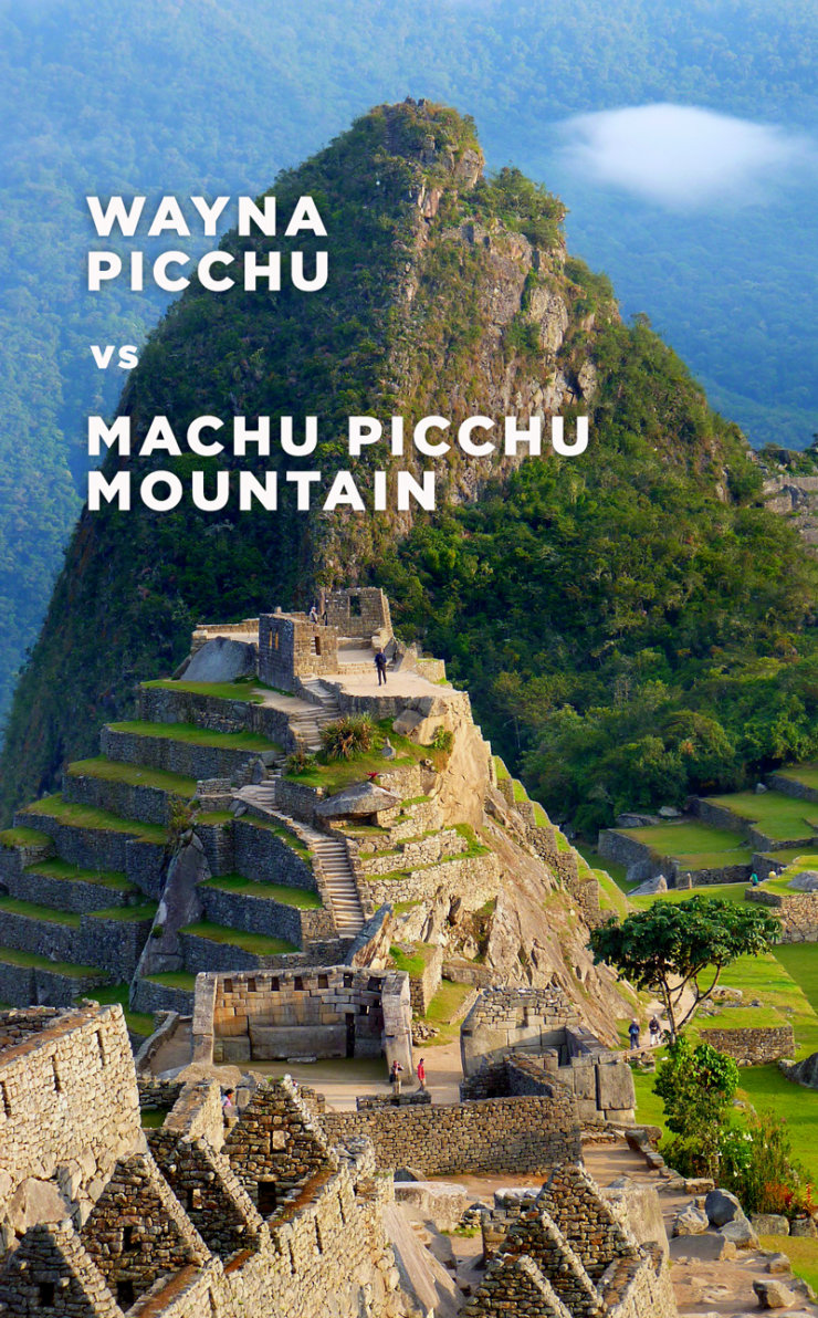 difference huayna picchu machu picchu