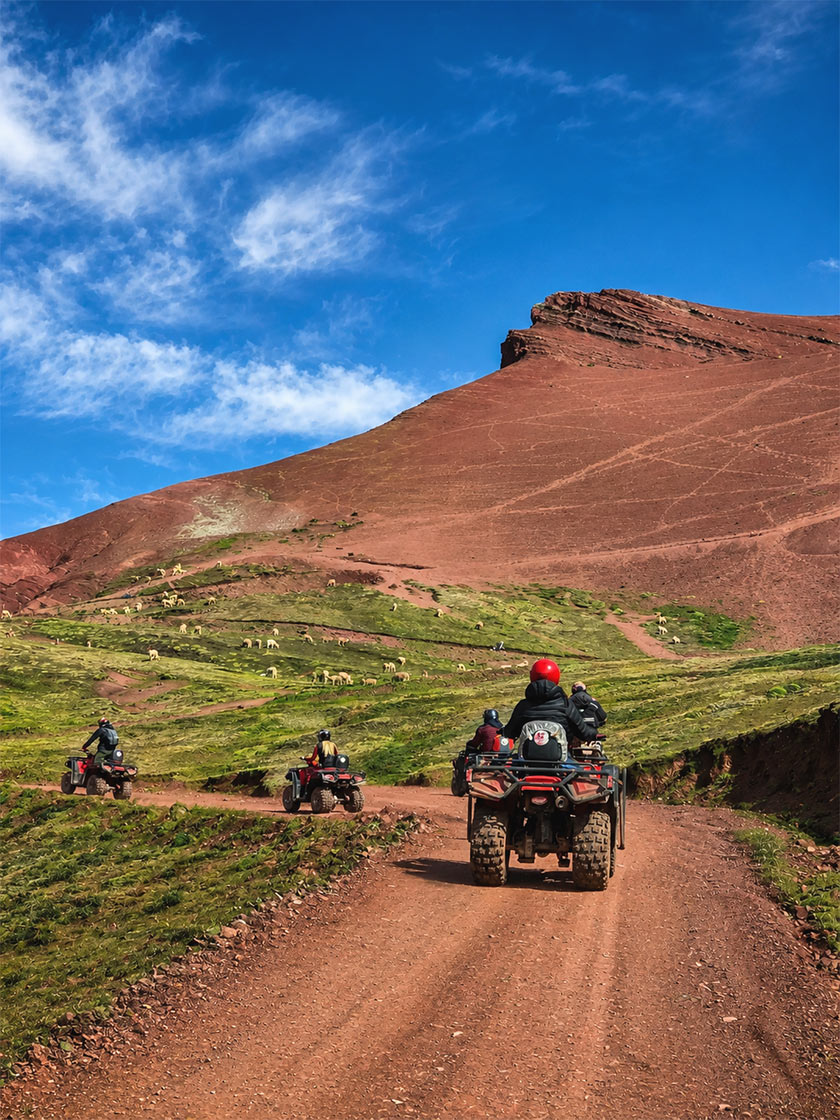quad rainbow mountain