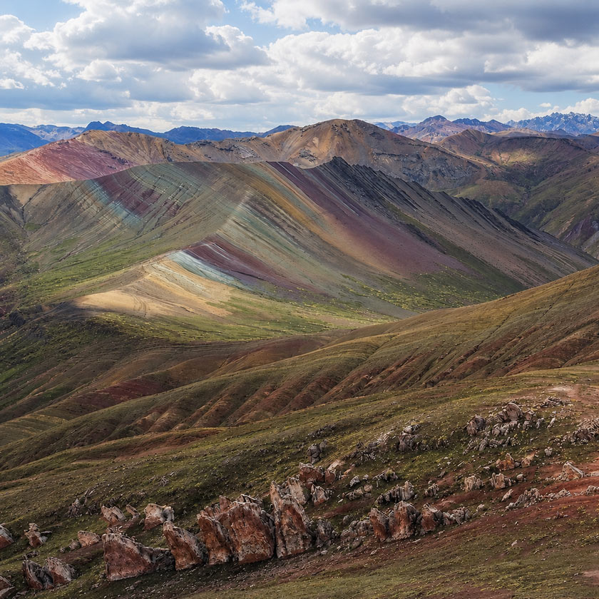 alternative rainbow mountain perou