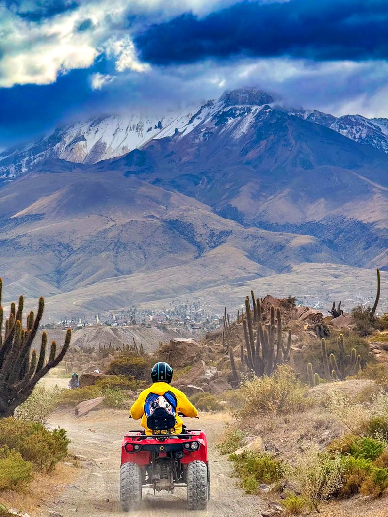 quad arequipa vallee chilina perou